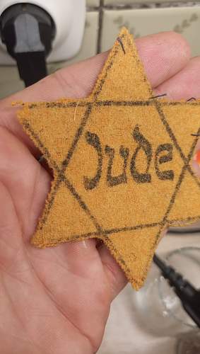 Yellow Badge Star of David Jude (Jew). Opinion needed