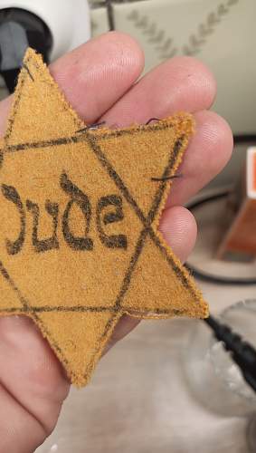 Yellow Badge Star of David Jude (Jew). Opinion needed