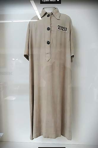 New Zealand Holocaust Centre Display - Auschwitz and Buchenwald Female Prisoner