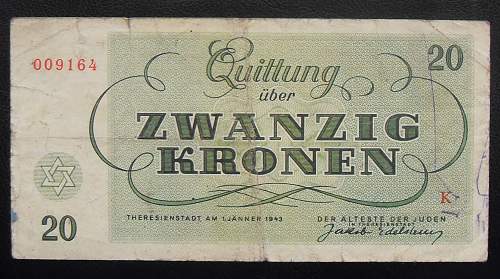 Heydrich and the Theresienstadt banknotes