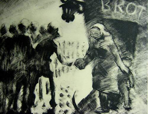 24 drawings from the concentration camps in Germany by Jerzy Zielezi&#324;ski