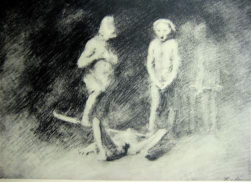 24 drawings from the concentration camps in Germany by Jerzy Zielezi&#324;ski