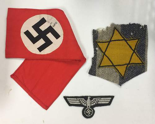 Cut Star of David Patch &amp; Other Items From Supposed Vet Estate