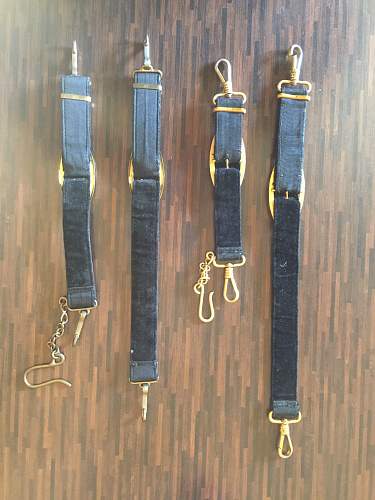 Kriegsmarine dagger gilted hangers  Need help in Authentication