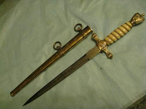 Kriegsmarine 2nd model Hörster etched dagger - Need Authentication