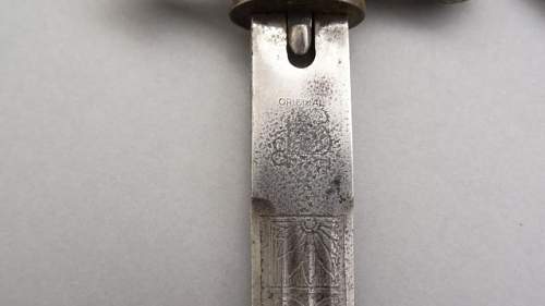 Kriegsmarine 2nd model Eickhorn etched dagger