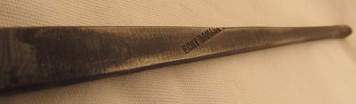 Kriegsmarine Admirals Eickhorn damascus dagger - Need Authentication