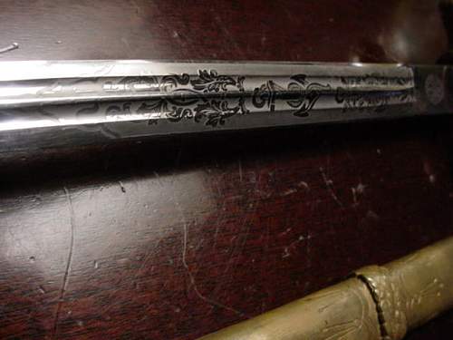 Kriegsmarine 2nd model Hörster etched dagger