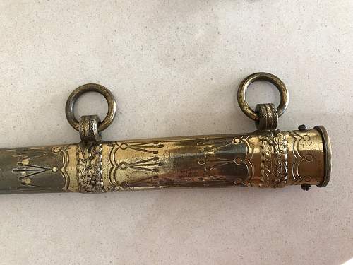 Kriegsmarine 2nd model Eickhorn etched dagger parts dagger- Need Authentication