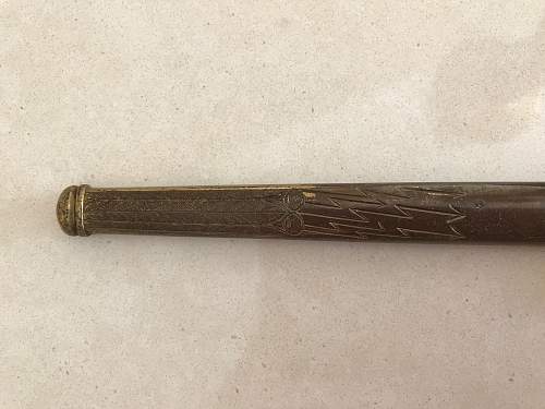 Kriegsmarine 2nd model Eickhorn etched dagger parts dagger- Need Authentication