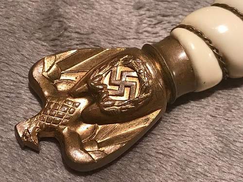 Kriegsmarine 2nd model unmarked dagger buckle ID disc and hangers for sale