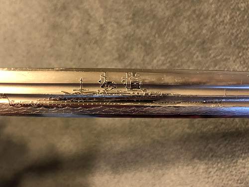 Kriegsmarine 2nd model Paul Weyersberg etched dagger - Need Authentication