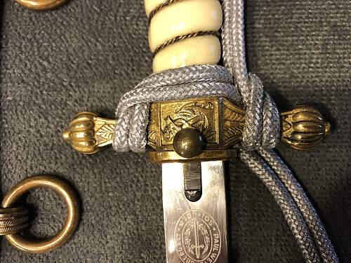 Kriegsmarine 2nd model Paul Weyersberg etched dagger - Need Authentication