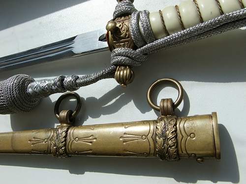 Kriegsmarine 2nd model WKC dagger with portepee - Need Help