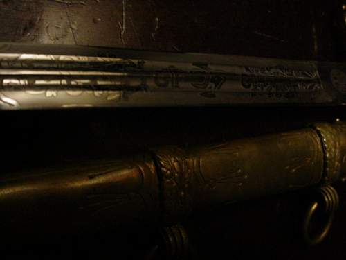 Kriegsmarine 2nd model Hörster etched dagger