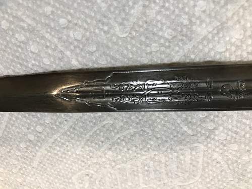 Kriegsmarine 2nd model WKC etched reproduction dagger