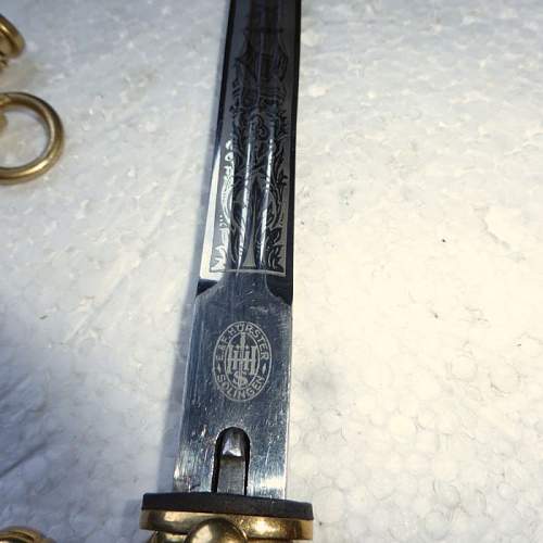 Kriegsmarine 2nd model Hörster etched dagger - Need Authentication