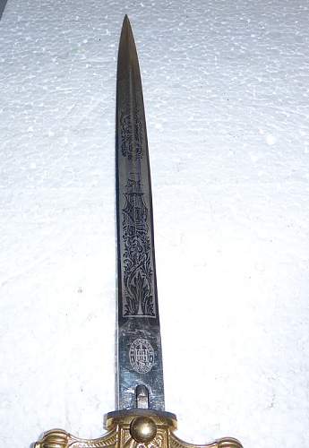 Kriegsmarine 2nd model Hörster etched dagger - Need Authentication
