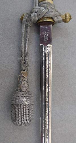 Kriegsmarine 2nd model WKC etched dagger with hangers - Need Authentication