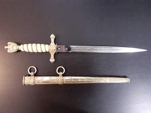 Kriegsmarine 2nd model Eickhorn etched dagger - Need Authentication