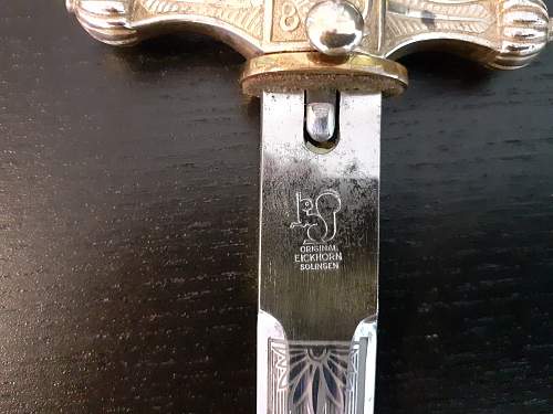 Kriegsmarine 2nd model Eickhorn etched dagger - Need Authentication