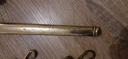 Kriegsmarine 2nd model Eickhorn etched dagger with hangers - Need Authentication