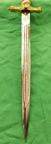Kriegsmarine 2nd model Hörster etched reproduction dagger