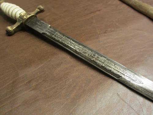 Kriegsmarine 2nd model WKC etched dagger reproduction