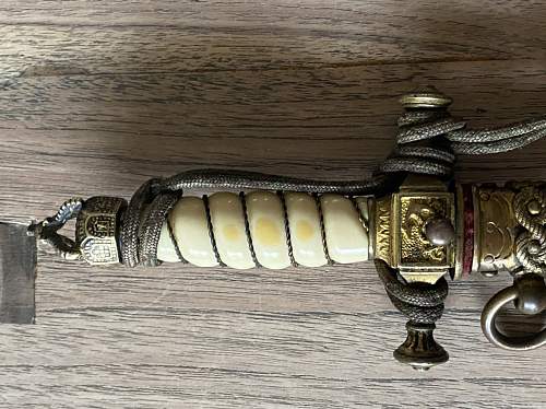 Imperial 1890 WKC damascus cadet dagger with Ivory grip