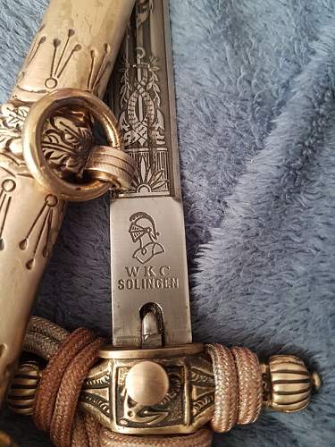 Kreigsmarine 2nd model WKC etched reproduction dagger