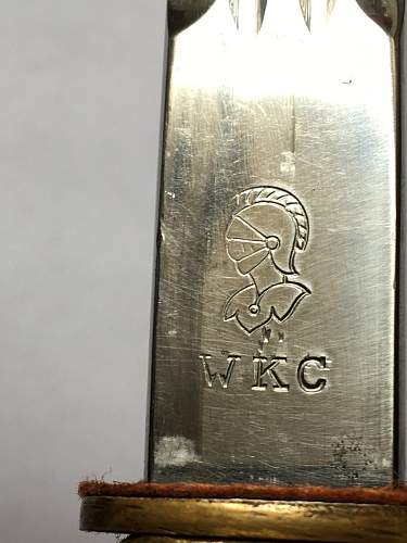 Kriegsmarine 2nd model WKC etched dagger for sale