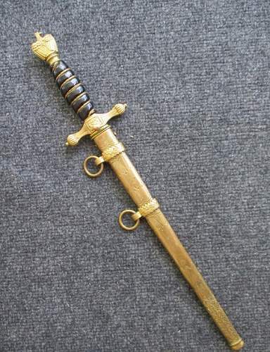 Kriegsmarine 2nd model &quot;Funeral&quot; dagger - Need Authentication