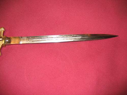 (Real or Fake) Kriegsmarine 2nd model unmarked etched dagger