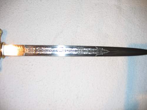 (Real or Fake) Kriegsmarine 2nd model unmarked etched dagger