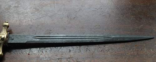 Kriegsmarine 2nd model artificial damascus reproduction dagger