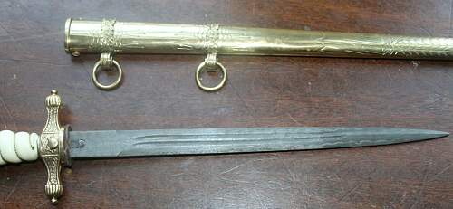 Kriegsmarine 2nd model artificial damascus reproduction dagger