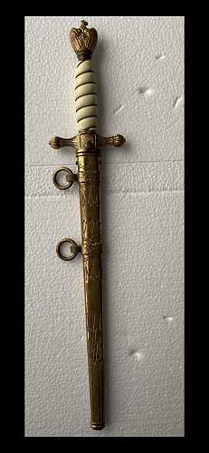 Kriegsmarine 2nd model Eickhorn etched dagger