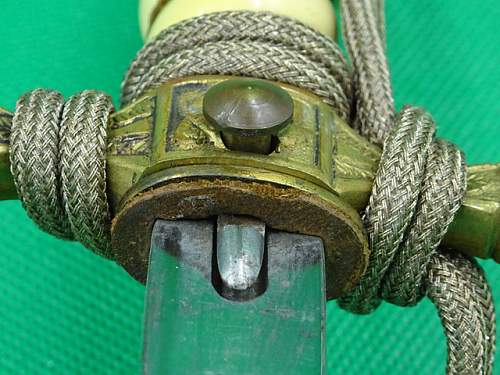 Kriegsmarine 2nd model unmarked dagger with portepee and hangers - Need Authentication