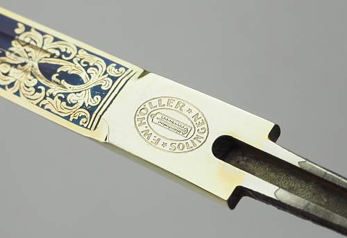 Kriegsmarine Höller etched blade reproduction