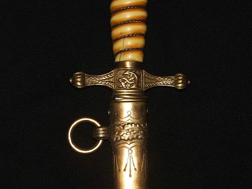 Kriegsmarine 2nd model Alcoso etched dagger