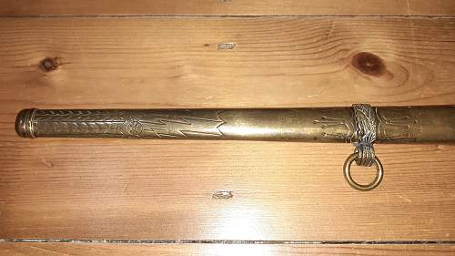 Kriegsmarine dagger - &quot;E. Bonsmann Solingen&quot; maker marked - reproduction.