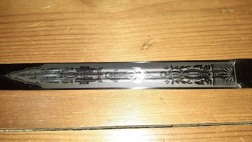 Kriegsmarine dagger - &quot;E. Bonsmann Solingen&quot; maker marked - reproduction.