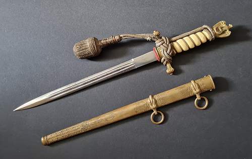 Reichsmarine dagger with replacement eagle.