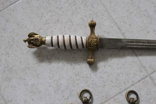 Kriegsmarine 2nd model WKC etched dagger