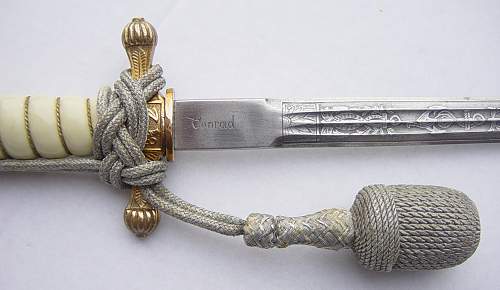 Kriegsmarine 2nd Model Officers dagger - Personalized with owners name