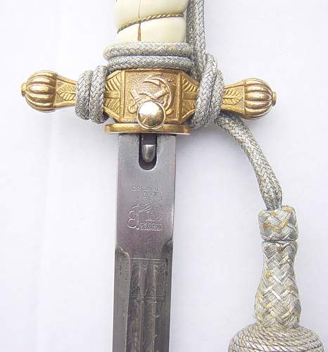 Kriegsmarine 2nd Model Officers dagger - Personalized with owners name