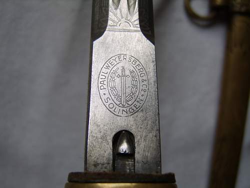 Kriegsmarine 2nd model Paul Weyersburg dagger with etched blade... Mint or Salty ?