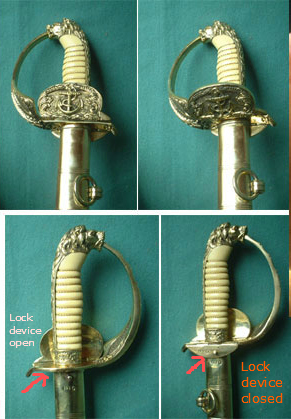 Why Kriegsmarine daggers and swords have locks