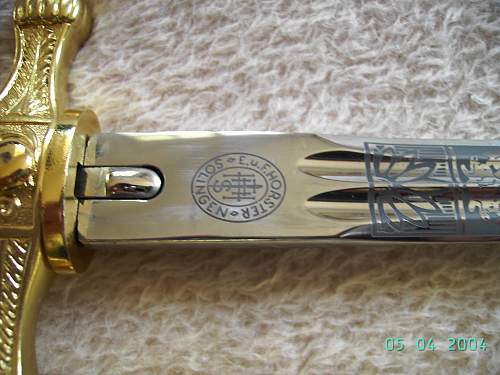 Kriegsmarine 2nd model Hörster reproduction dagger