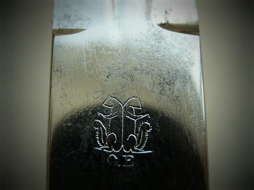 Imperial Eickhorn dagger with m38 pommel and orange grip